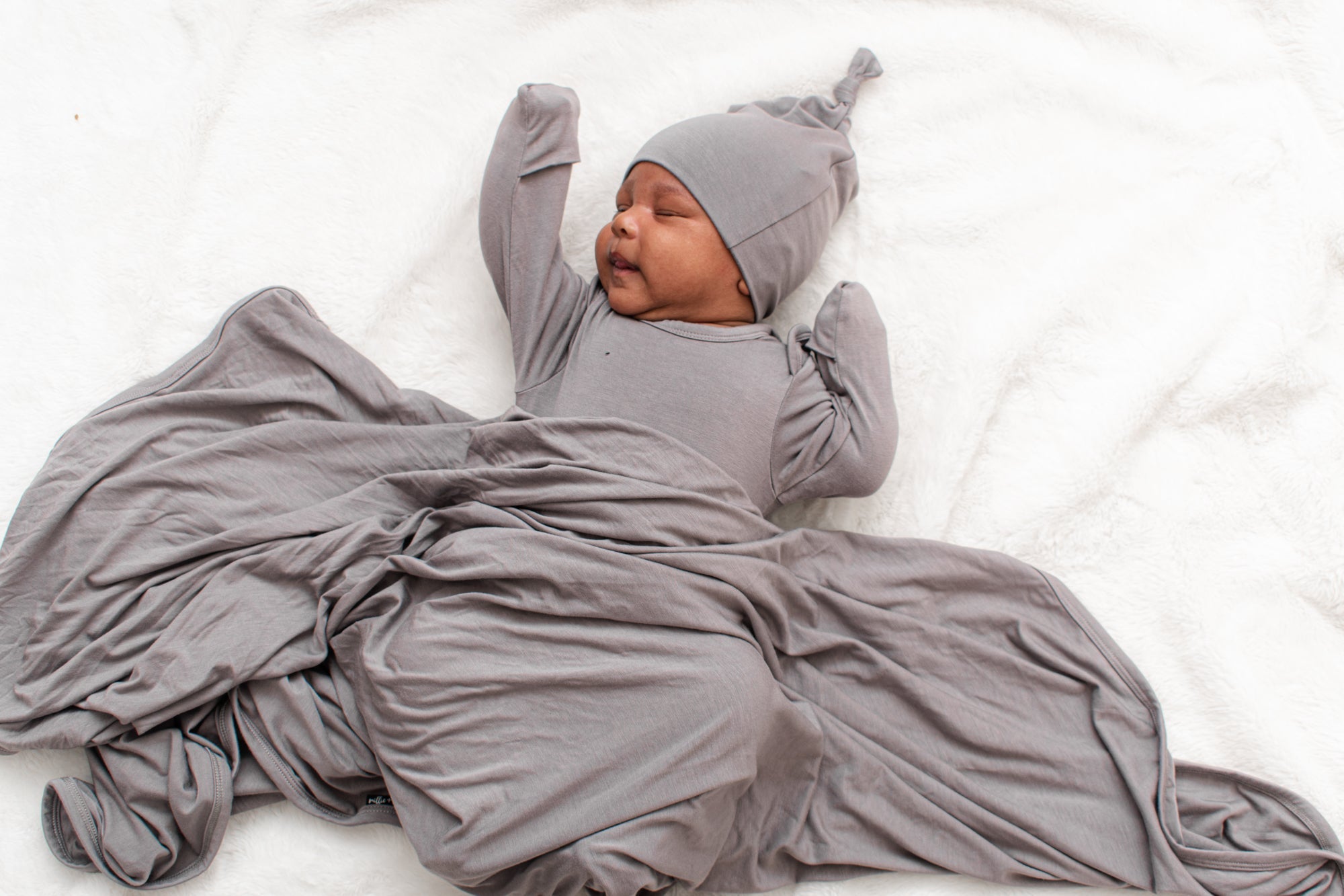 BAMBOO BLANKET - Stone - Tenth &amp; Pine - bamboo swaddle blanket - 