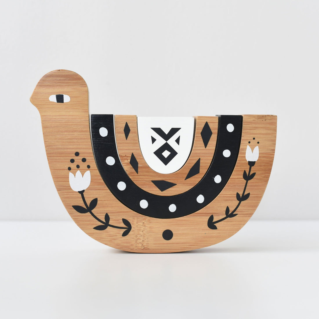 Bamboo Nesting Bird Wooden Toy - Tenth & Pine - Wooden Toys -