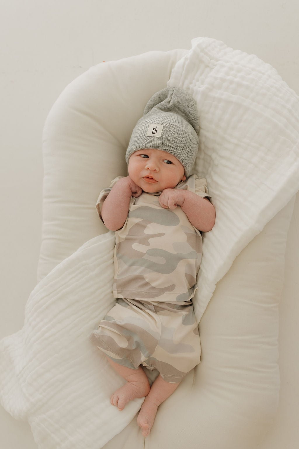 Bamboo Short Set | Camo - Tenth &amp; Pine - Short Set - 0 - 3 Months - forever french baby