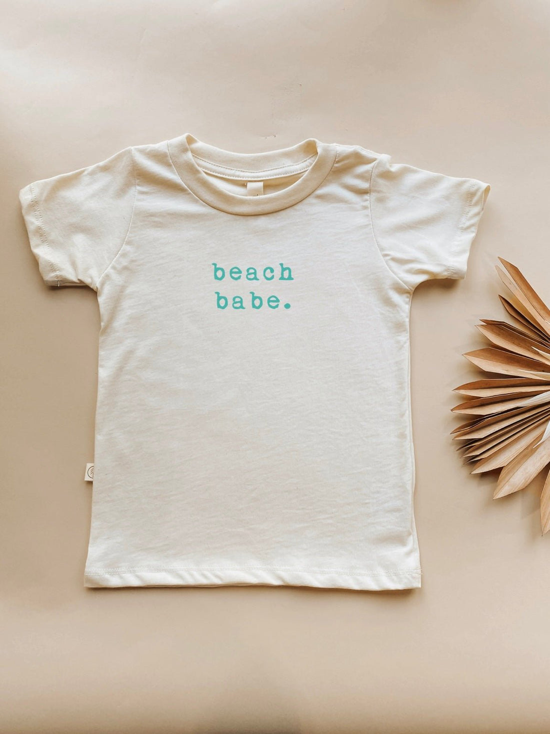 Beach Babe Seafoam Organic Cotton Short Sleeve Toddler T-Shirt - Tenth &amp; Pine - Short Sleeve Tee - 2T - Tenth &amp; Pine