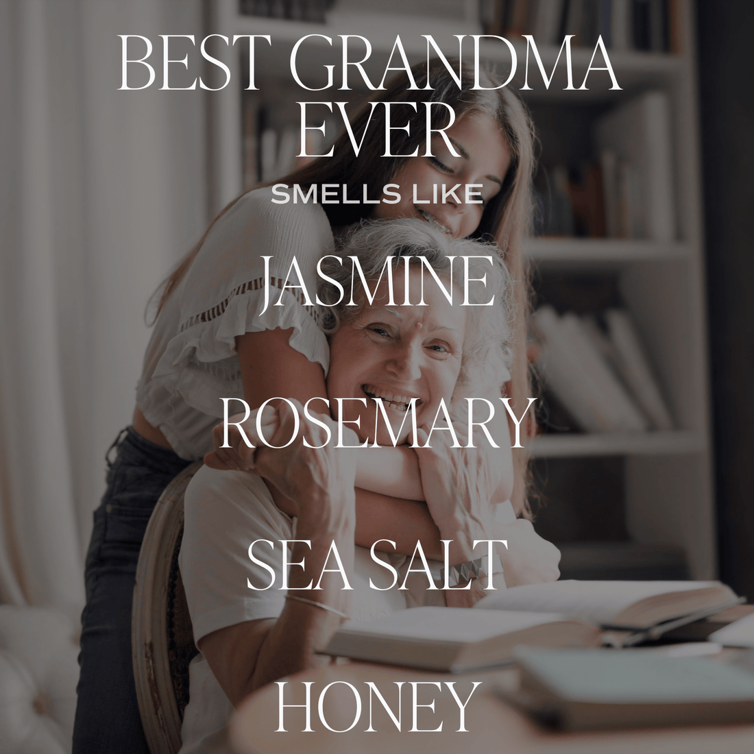 Best Grandma Ever Soy Candle - Clear Jar - 9 oz (Wildflowers and Salt) - Tenth & Pine - Candles -