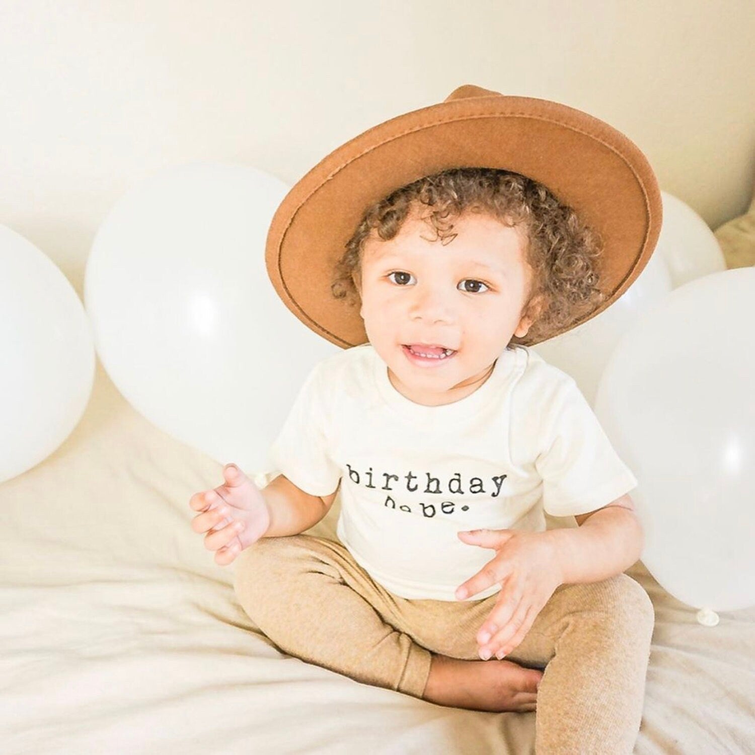 Birthday Babe, Organic, Tee, Toddler, Baby, Boy, Girl, Kids, Clothes, Outfit, Unisex, Gender Neutral, Organic Cotton, Quote, Laurel - Tenth &amp; Pine - 12 - 18 months