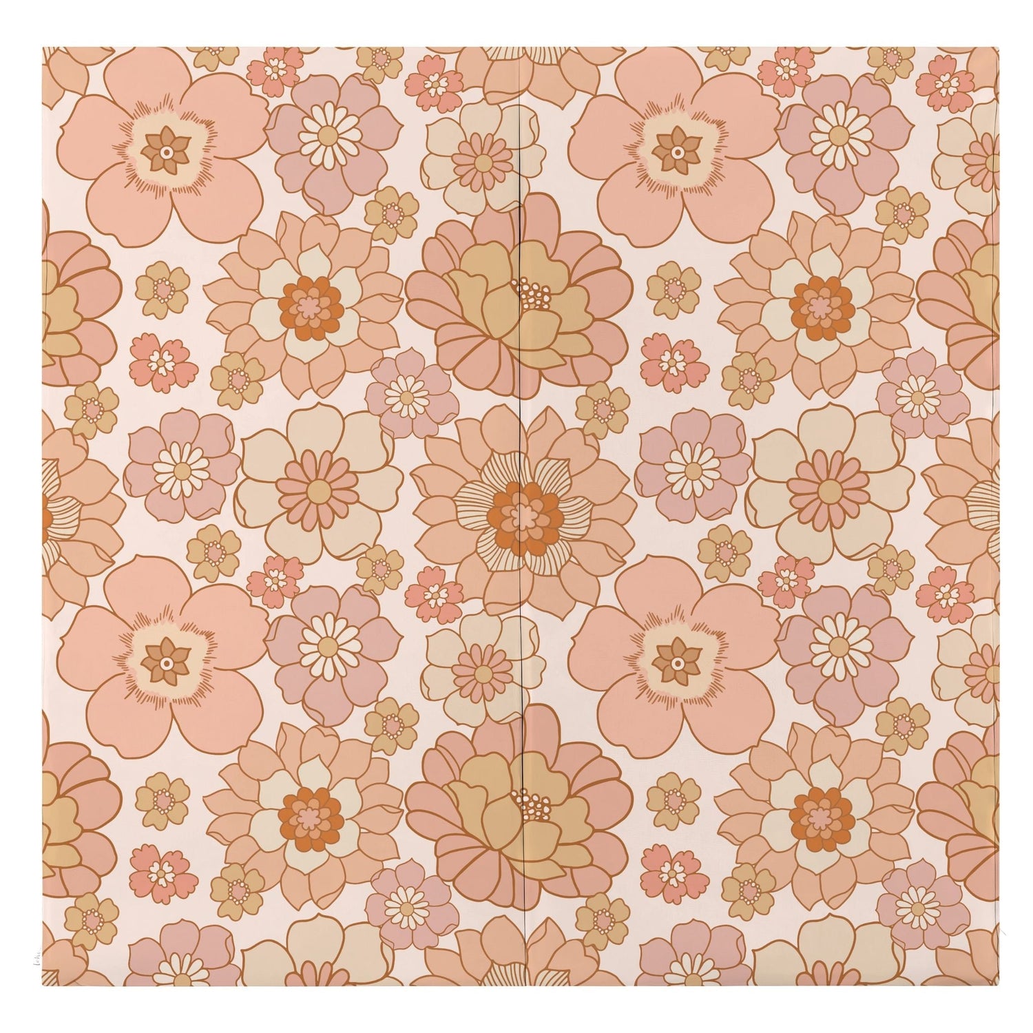 Blooms Vegan Leather Mat - Tenth &amp; Pine - Vegan Leather Padded Mat - Standard
