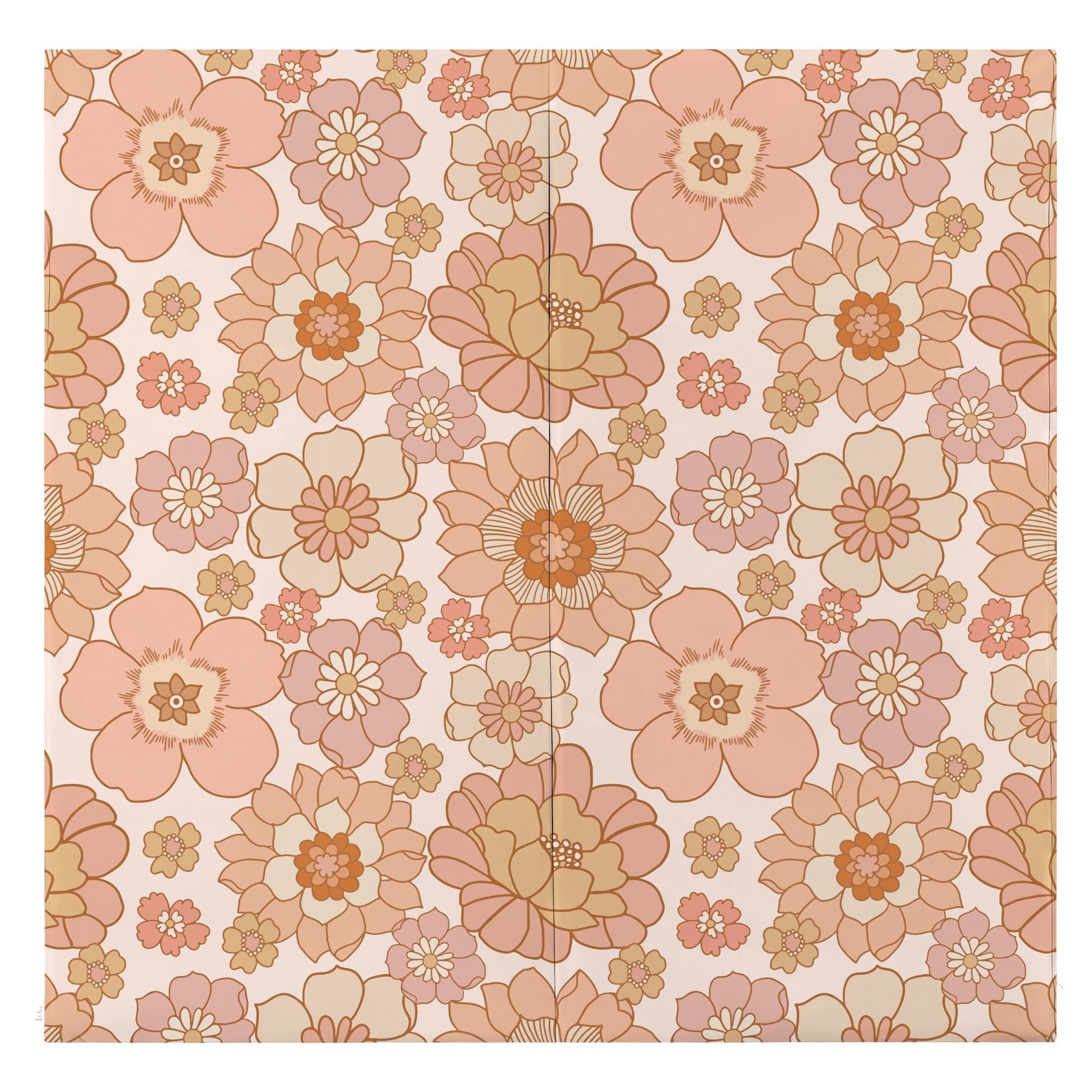 Blooms Vegan Leather Mat - Tenth &amp; Pine - Vegan Leather Padded Mat - Standard