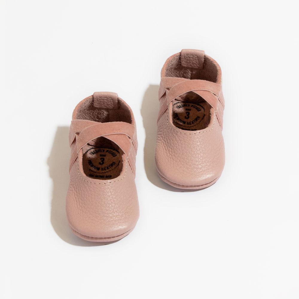 Blush Ballet Slipper Baby Shoe - Tenth & Pine - Ballet Slipper - Soft Sole - 1