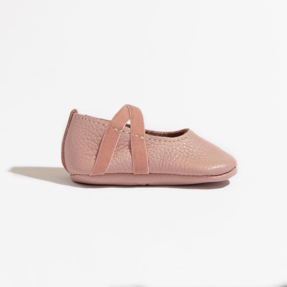 Blush Ballet Slipper Baby Shoe - Tenth & Pine - Ballet Slipper - Soft Sole - 1