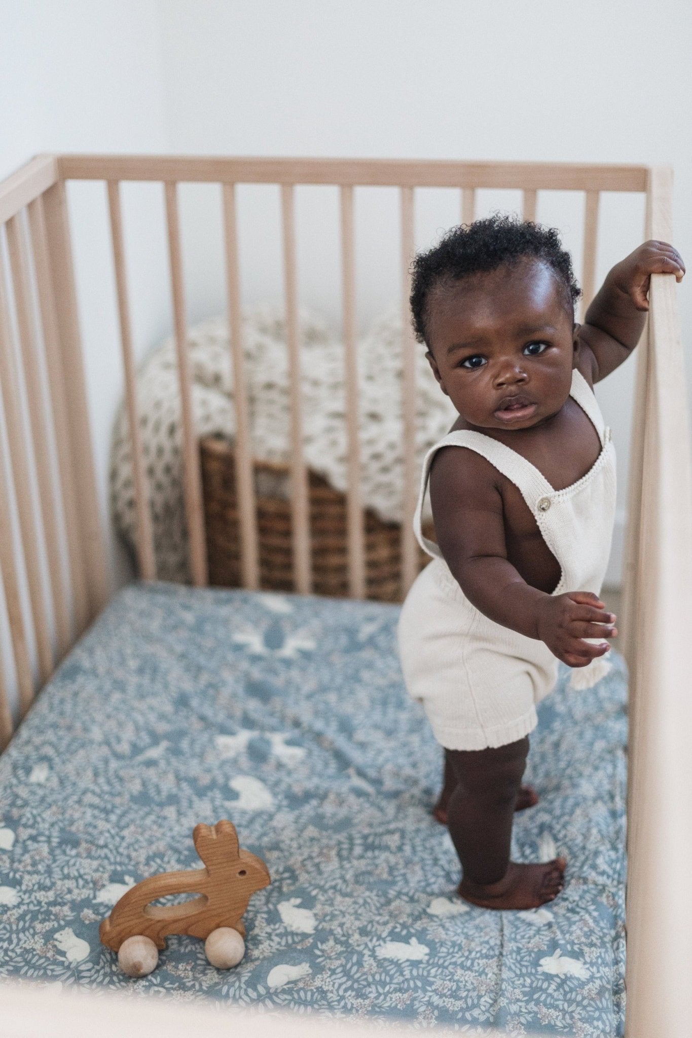 Bunny Push Wooden Toy - Tenth &amp; Pine - Push &amp; Pull Toys - 