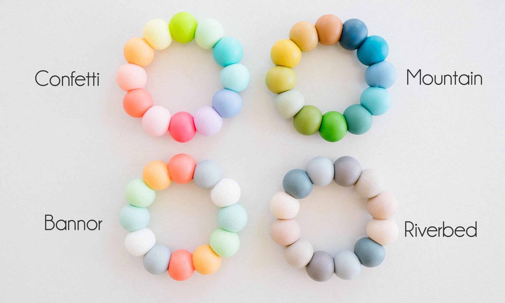 Bunny Wooden Grasping Toy with Teething Beads - Tenth &amp; Pine - Grasping Toy - 