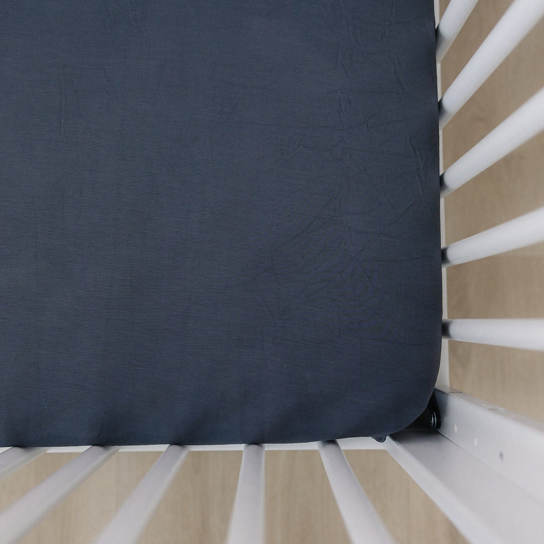 Charcoal Bamboo Stretch Crib Sheet - Tenth & Pine -