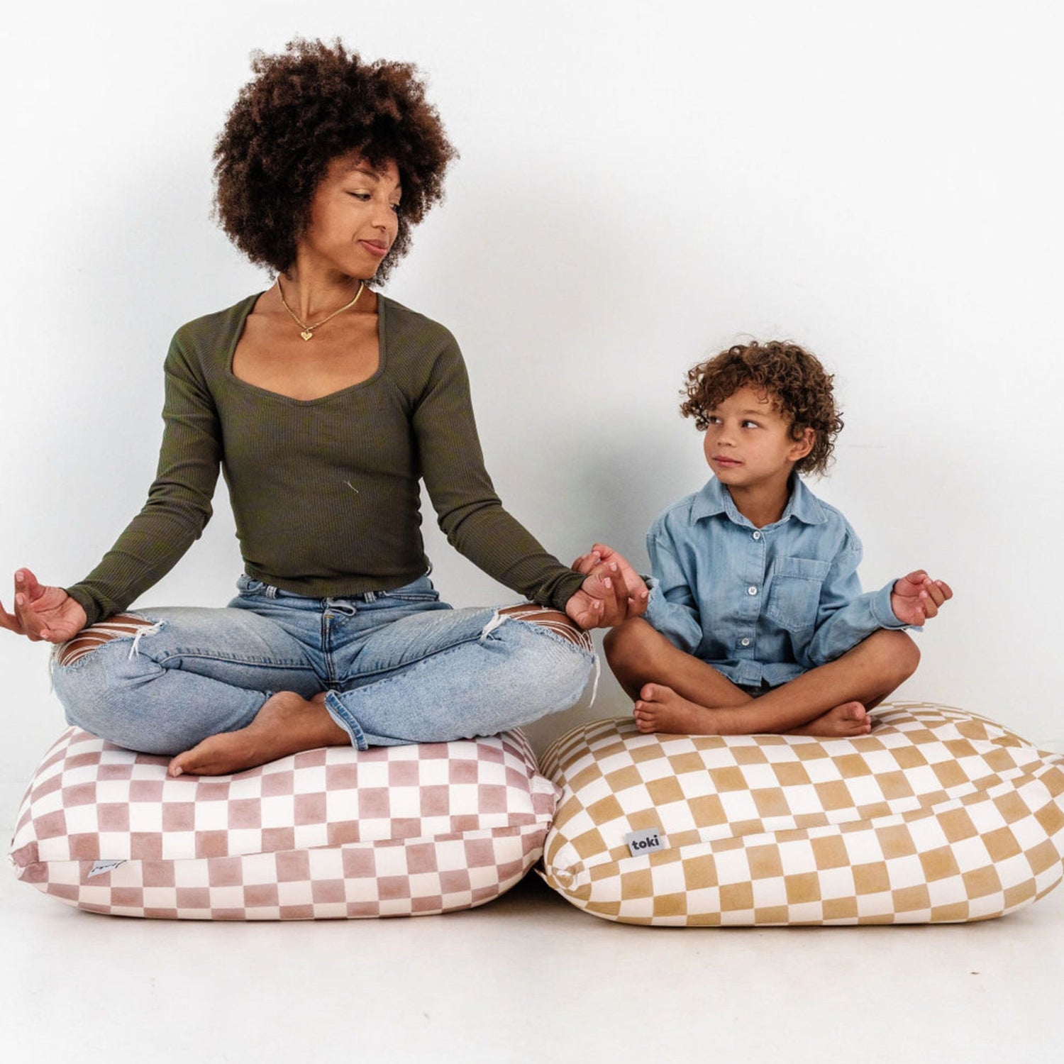 Checker Gumdrop Bean Bag - Tenth &amp; Pine - Bean Bag - 