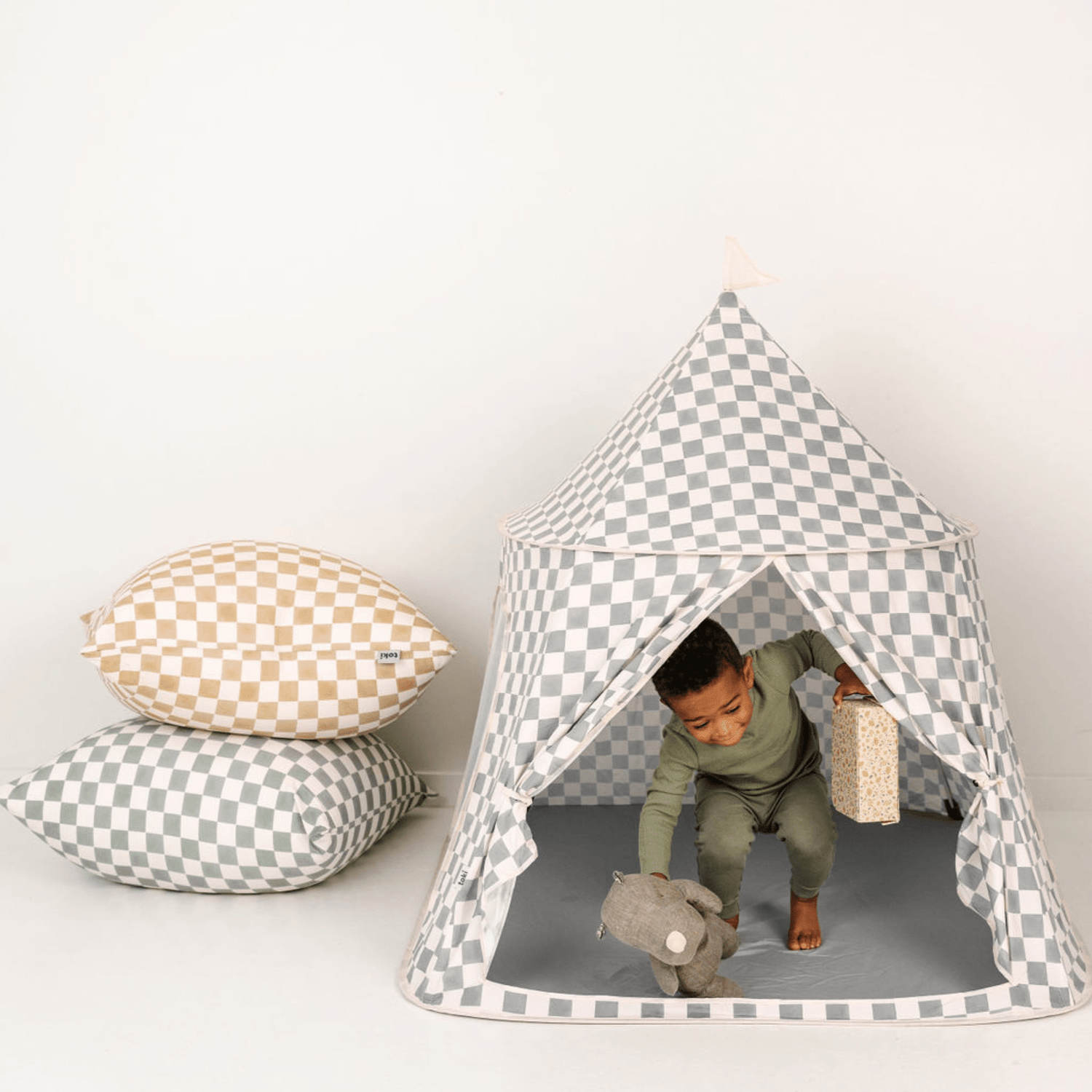 Checker Matcha Play Tent - Tenth &amp; Pine - Play Tent - 