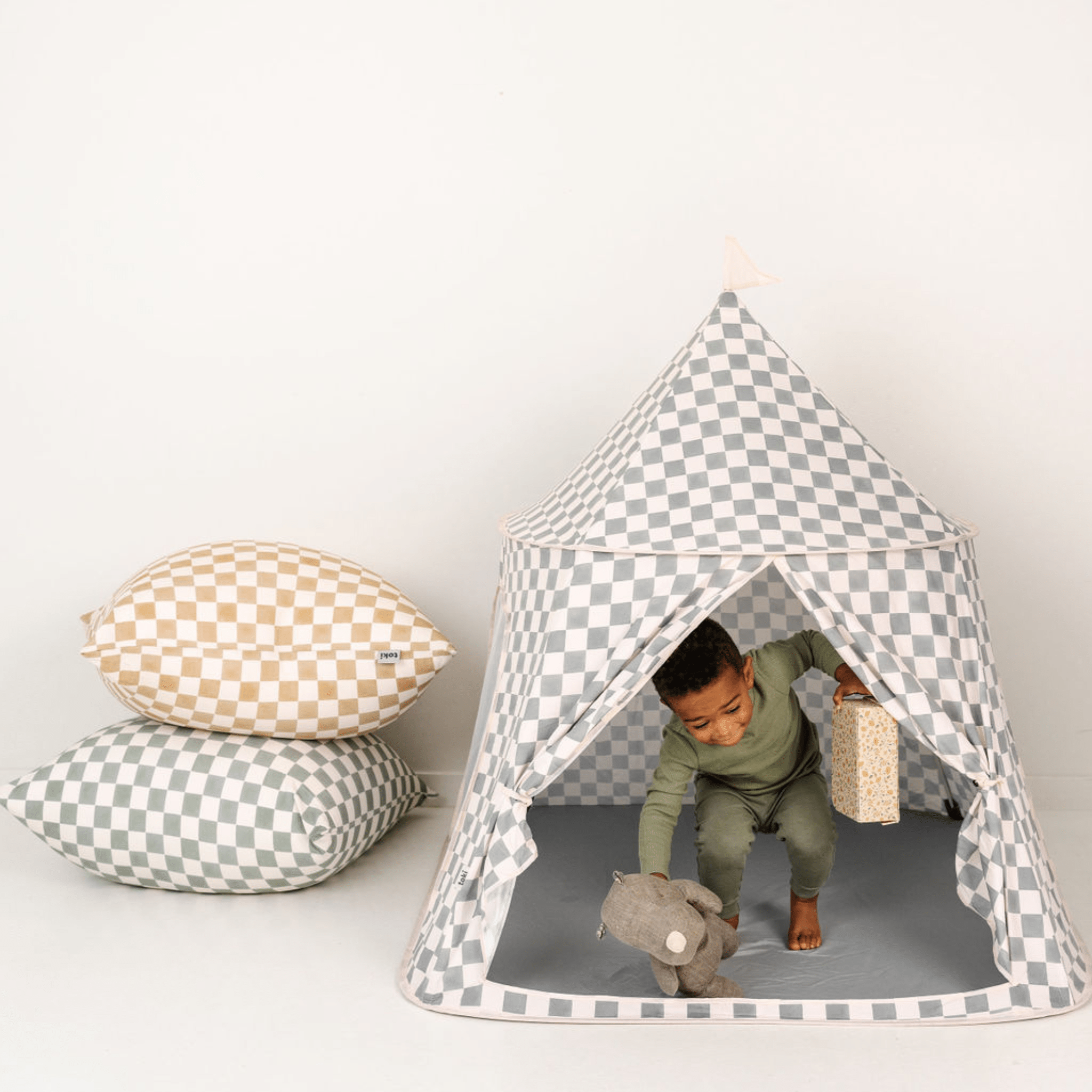 Checker Matcha Play Tent - Tenth &amp; Pine - Play Tent - 