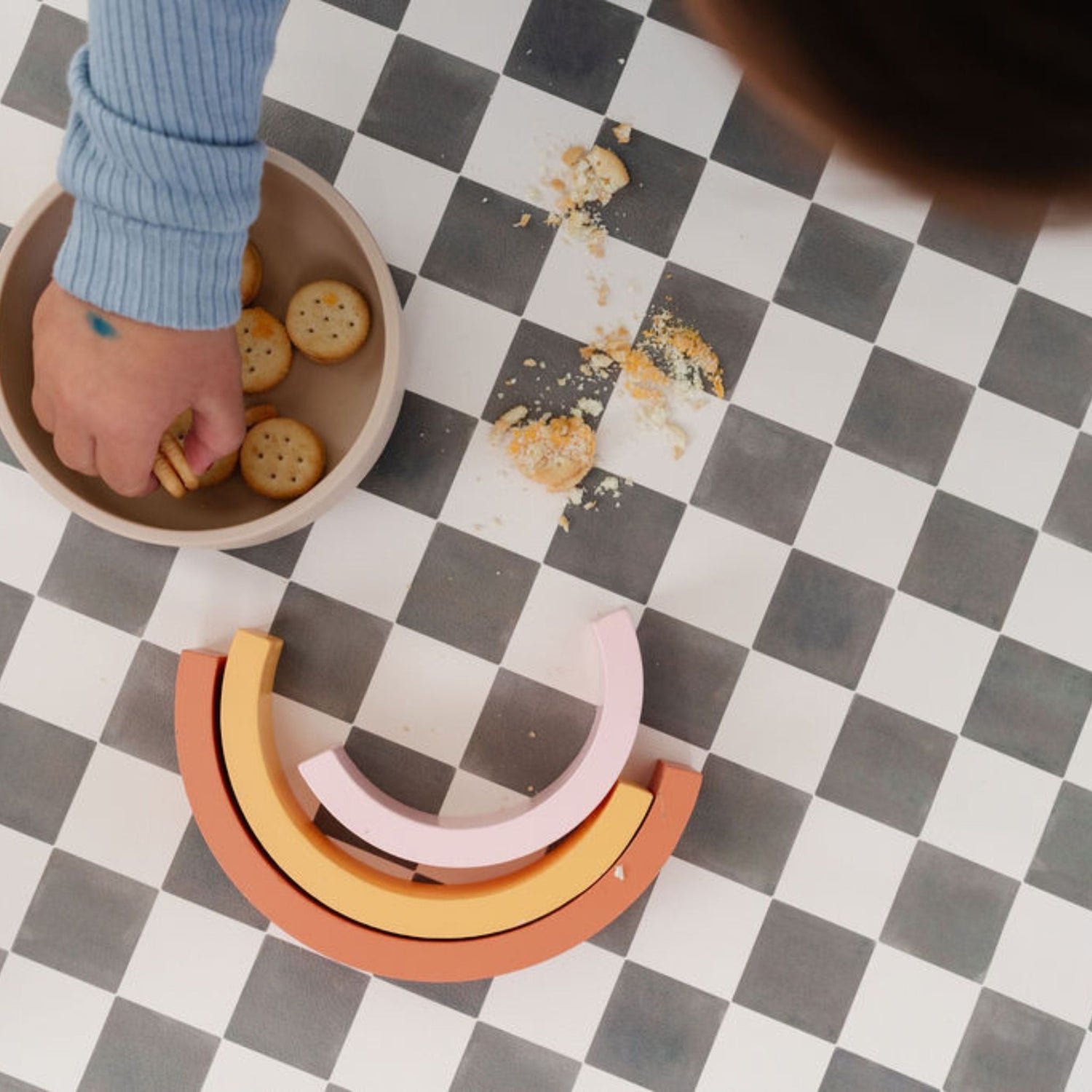 Checker Pepper Vegan Leather Mat - Tenth &amp; Pine - Vegan Leather Padded Mat - Mega