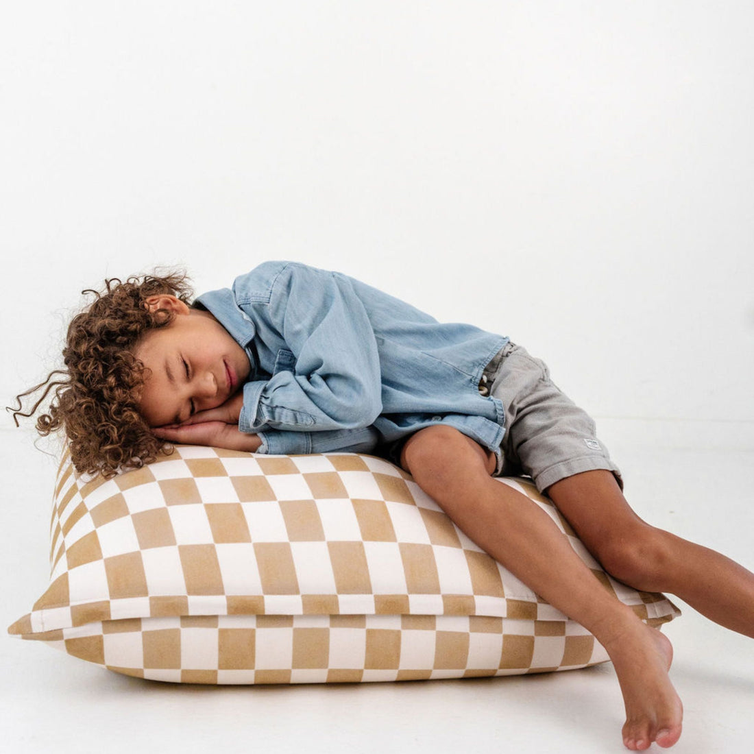Checker Toffee Bean Bag - Tenth & Pine - Bean Bag -