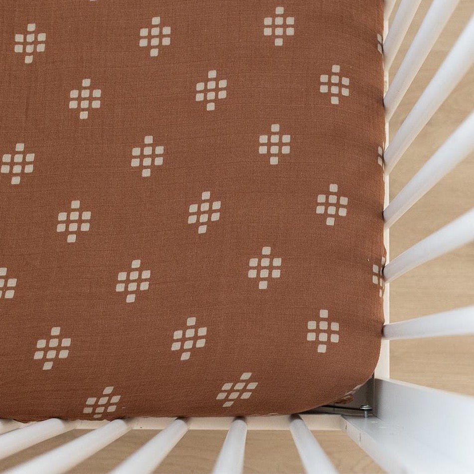 Chestnut Textiles Muslin Crib Sheet - Tenth & Pine -