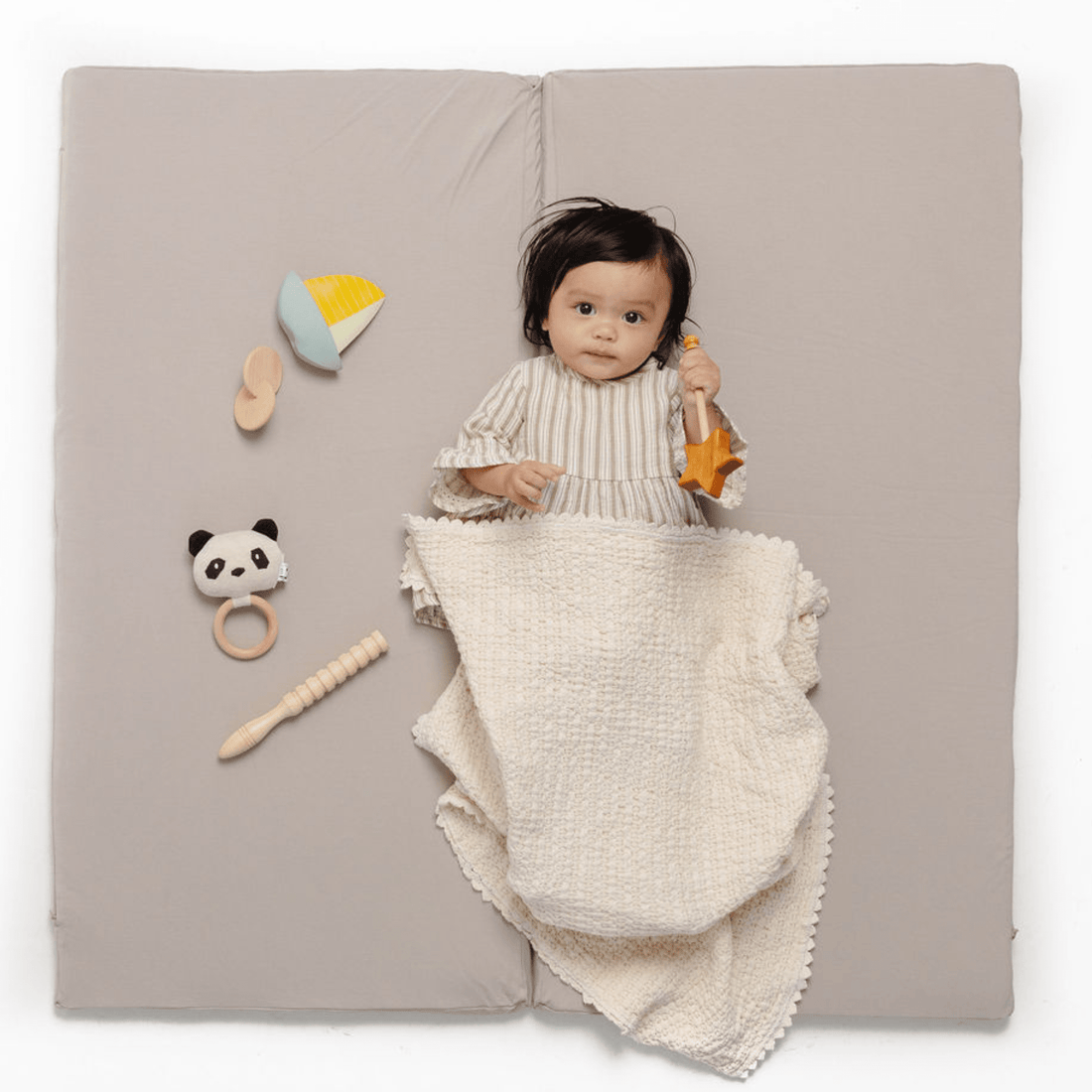 Cloud Jersey Mat - Tenth & Pine - Organic Cotton Padded Mat - Standard