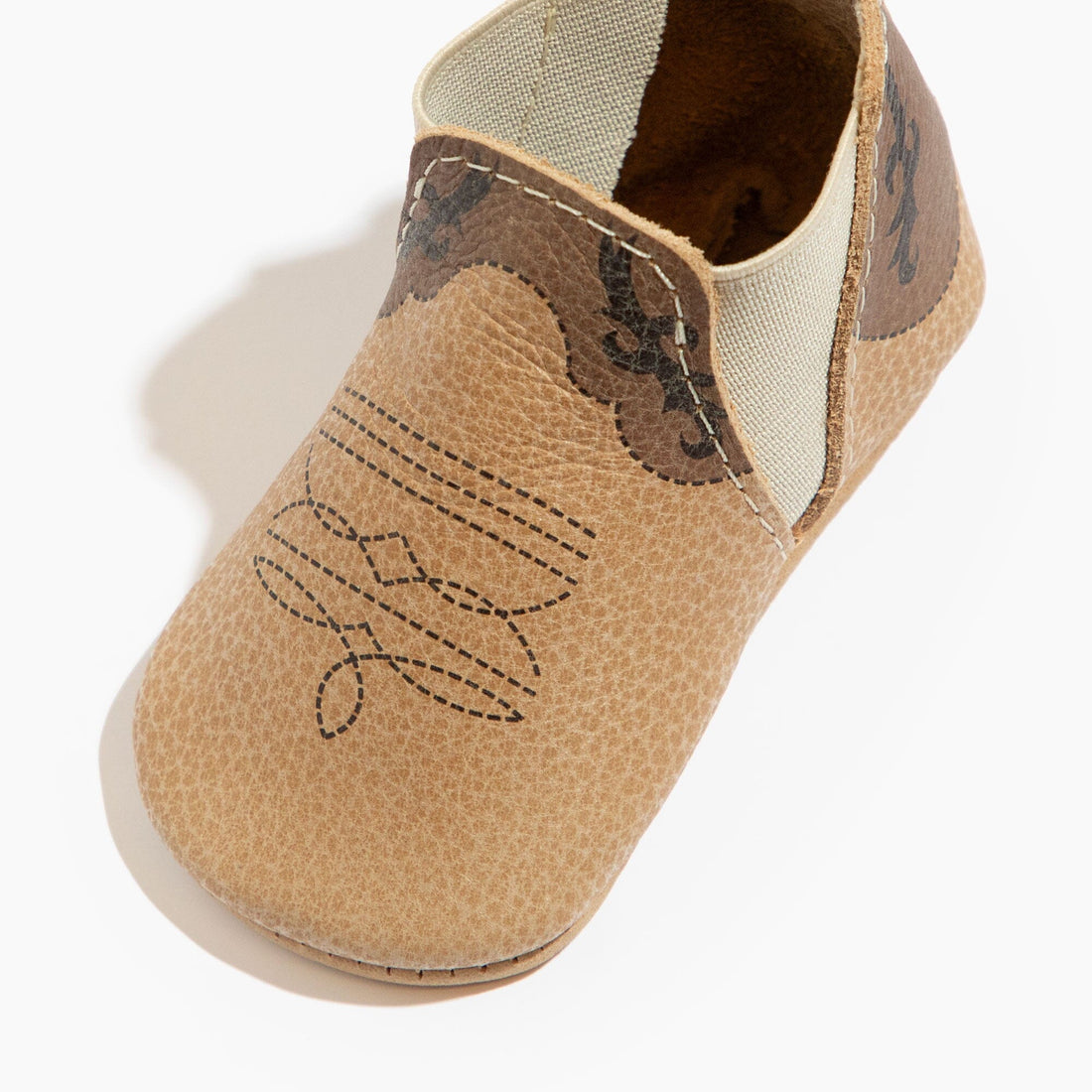 Cowboy Chelsea Boot Baby Shoe - Tenth & Pine - Chelsea Boot - Soft Sole - 1