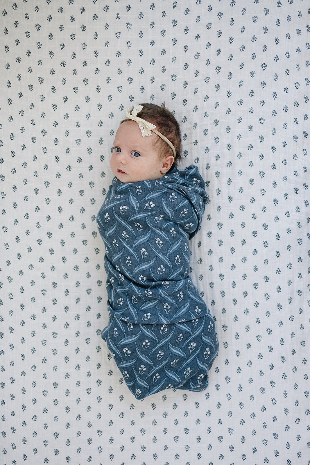 Cream Berry Muslin Crib Sheet - Tenth & Pine -