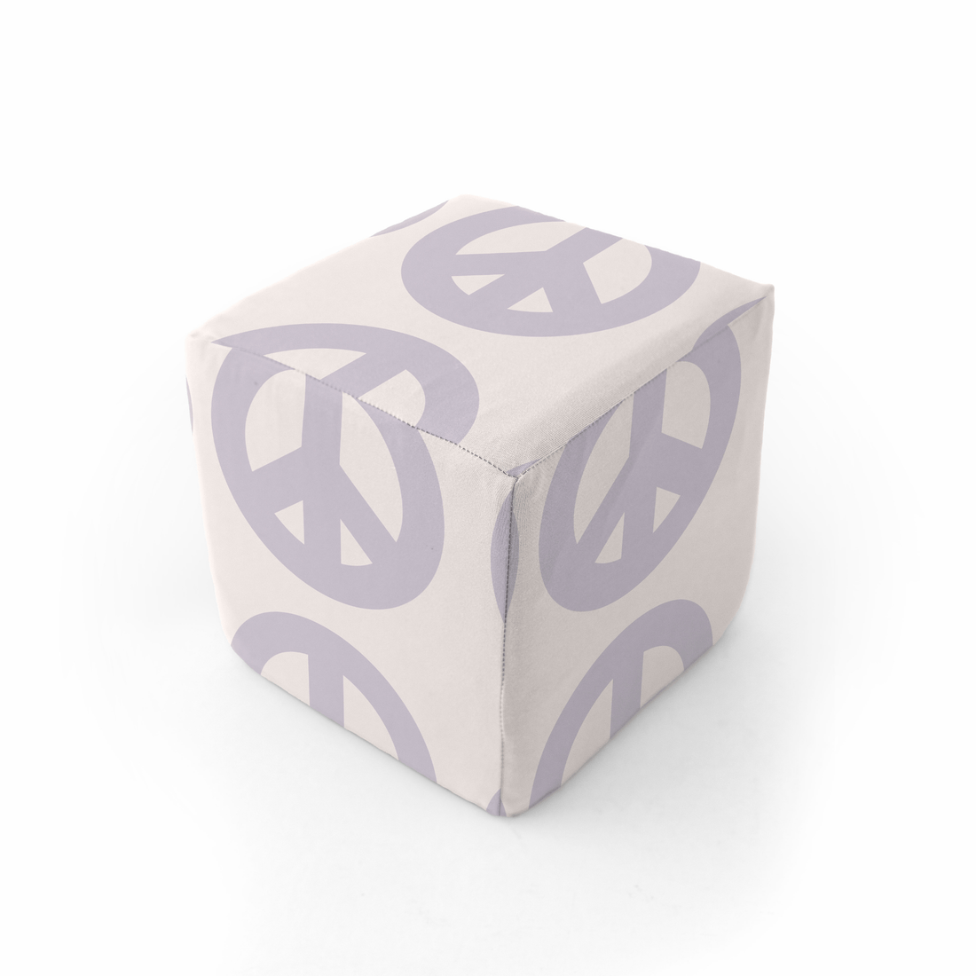 Cream Peace Sign Play Cube - Tenth & Pine - Play Cube -