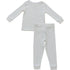 Cream Ribbed Bamboo Cozy Set - Tenth & Pine - Bamboo 2 Piece PJ - 6 - 12 - Mebie Baby