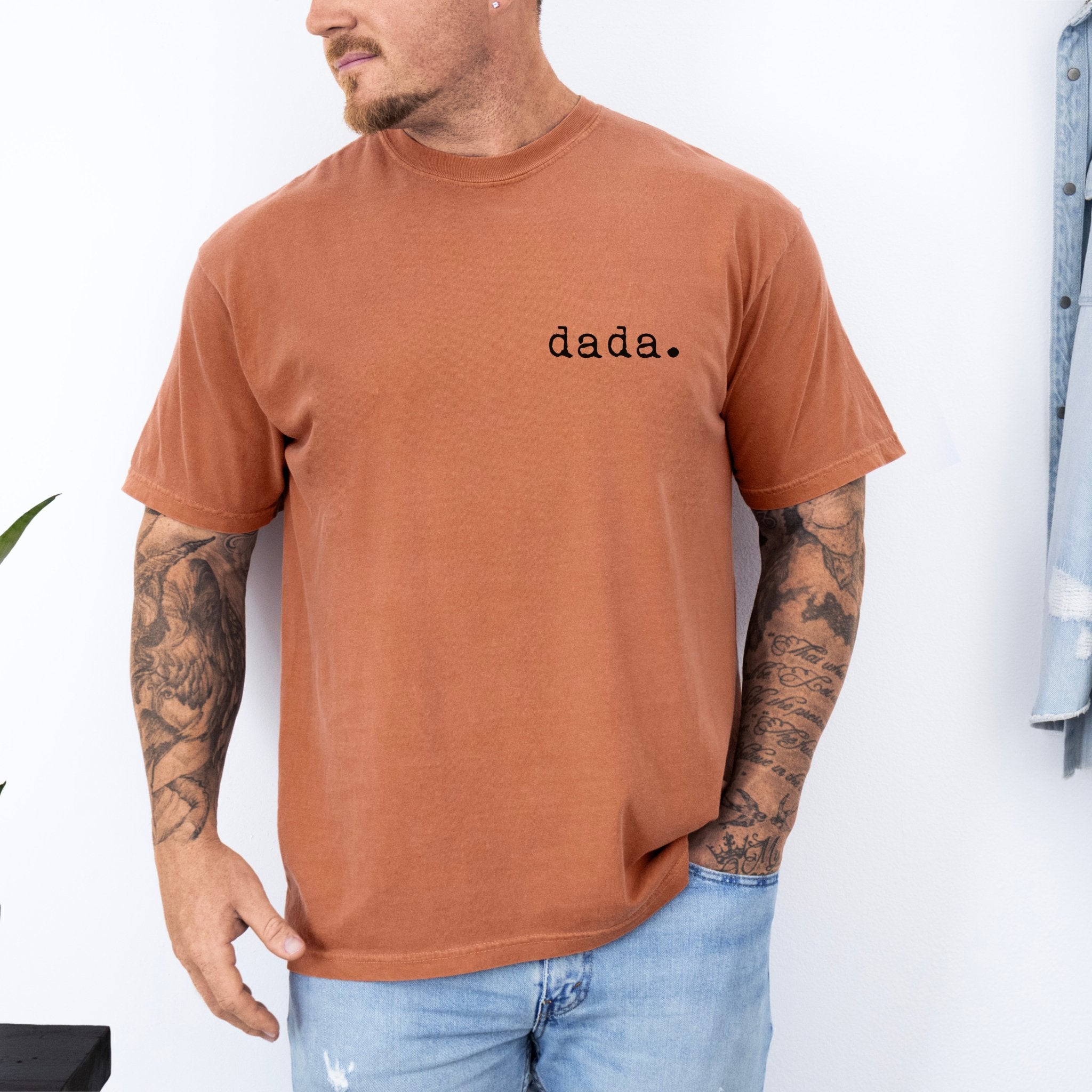 Dada T-shirt | Adult Short Sleeve Tee - Tenth &amp; Pine - Adult Tshirt - S - Terracotta