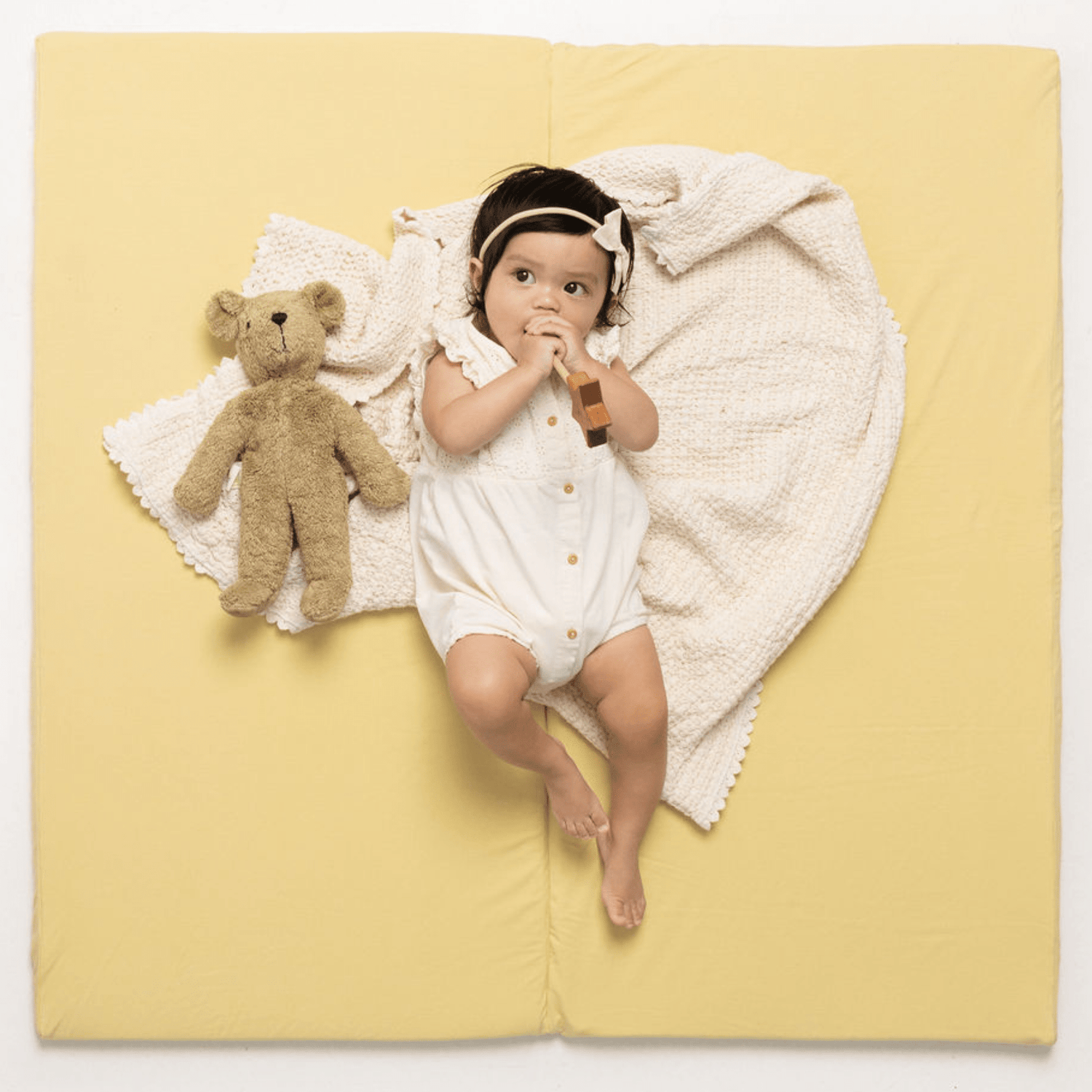 Daisy Jersey Mat - Tenth &amp; Pine - Organic Cotton Padded Mat - Standard