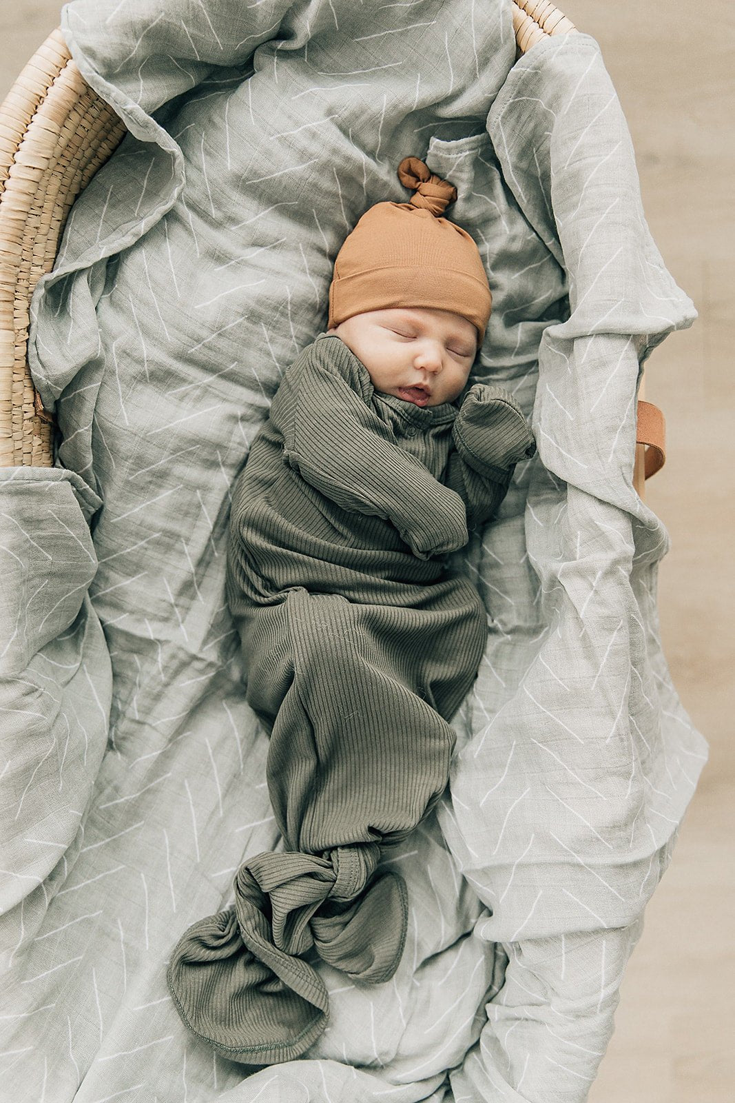 Desert Sage Muslin Swaddle Blanket - Tenth &amp; Pine - 