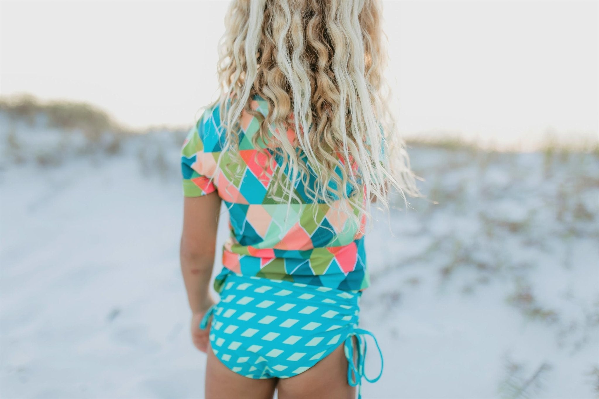Diamond Rash Guard Swimsuit - Tenth &amp; Pine - Swimsuit - 3 - Oopsie Daisy