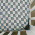 Dusty Blue Wavy Checkered Muslin Crib Sheet - Tenth & Pine - 
