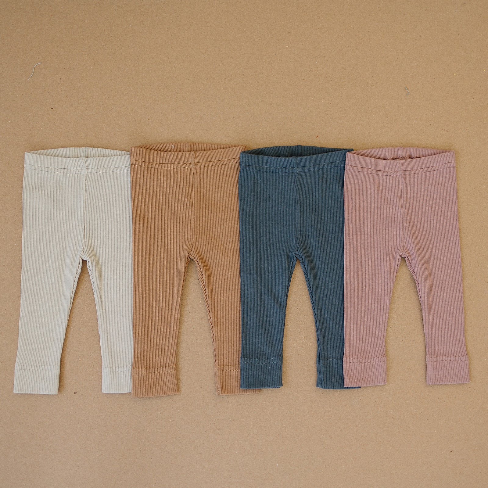 Dusty Rose Organic Leggings - Tenth &amp; Pine - Leggings - 0 - 3 - Mebie Baby