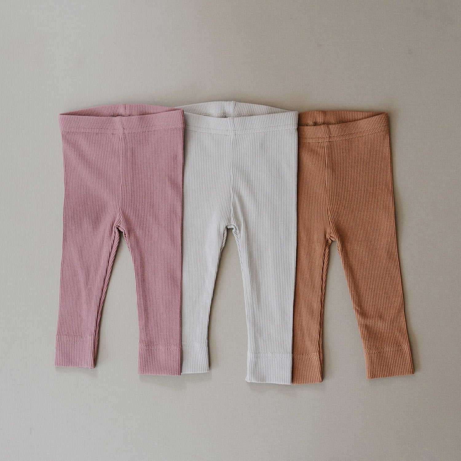 Dusty Rose Organic Leggings - Tenth &amp; Pine - Leggings - 0 - 3 - Mebie Baby