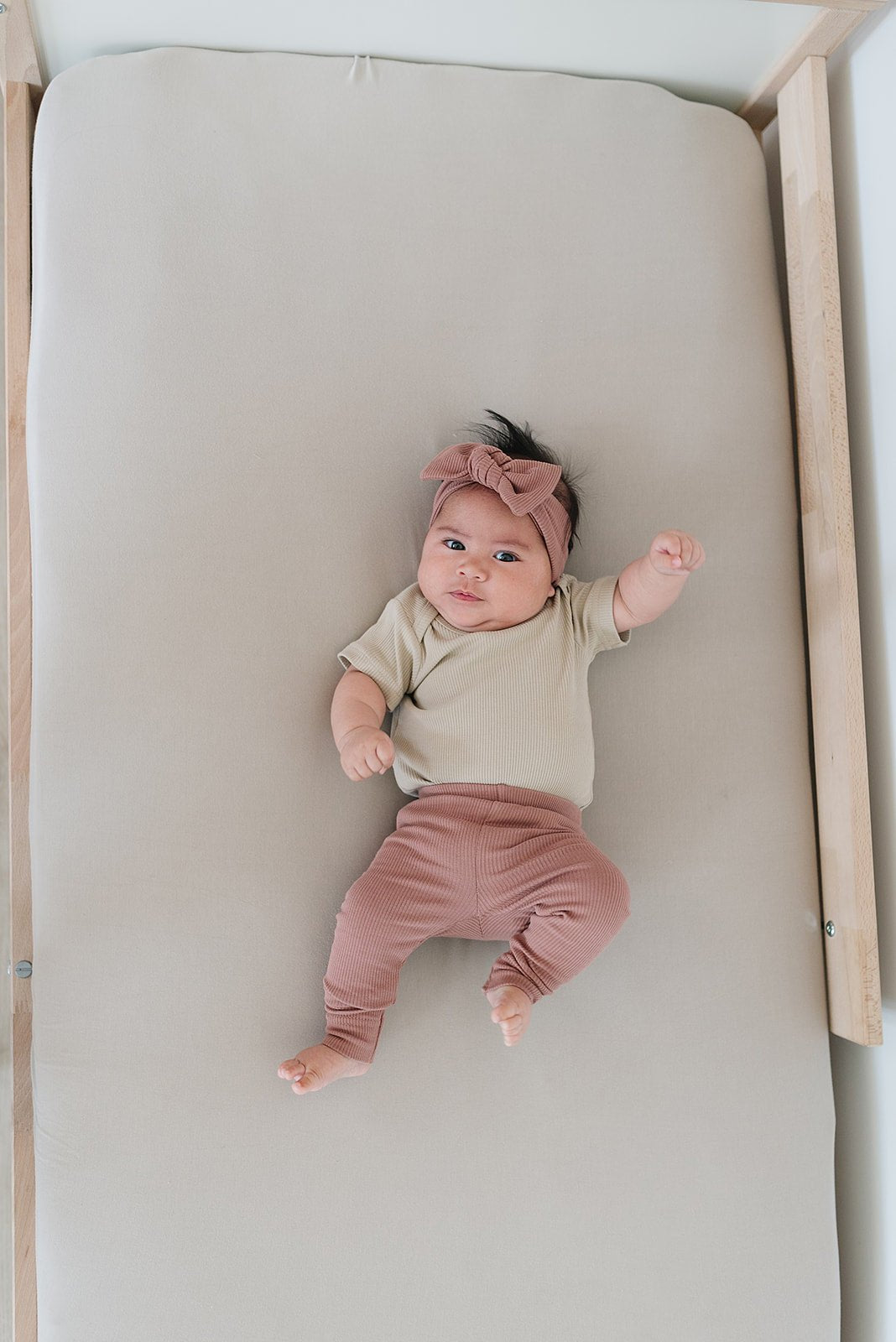 Dusty Rose Organic Leggings - Tenth &amp; Pine - Leggings - 0 - 3 - Mebie Baby