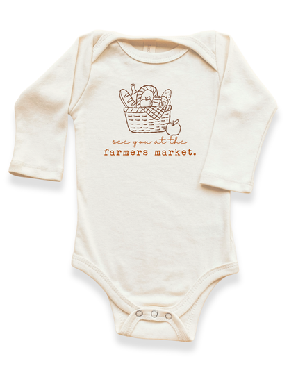 Farmers Market Organic Bodysuit Long Sleeve