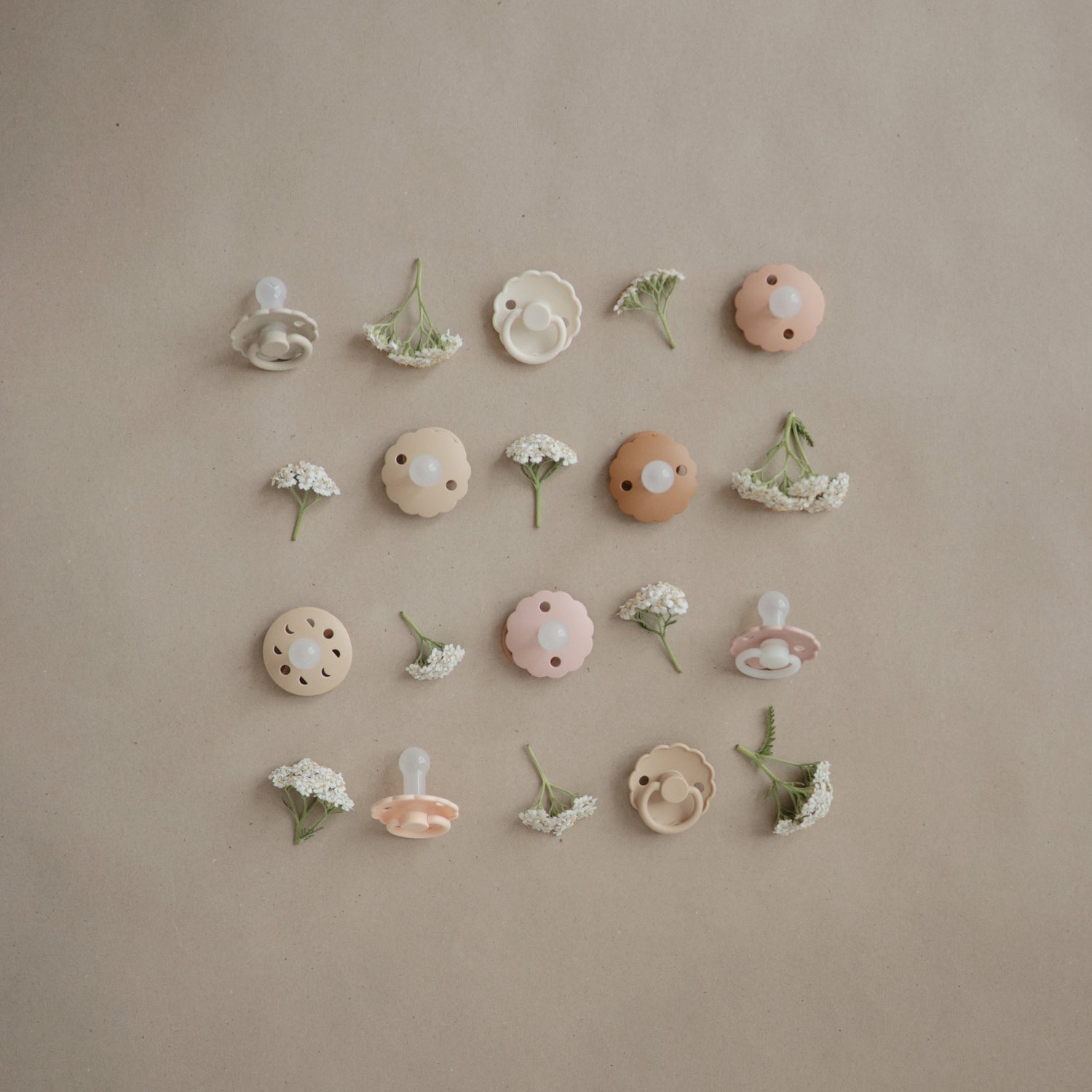 FRIGG Moon Silicone Pacifier 2 - Pack - Tenth &amp; Pine - FRIGG PACIFIERS - 6 - 18 months - Soft Lilac/Daffodil