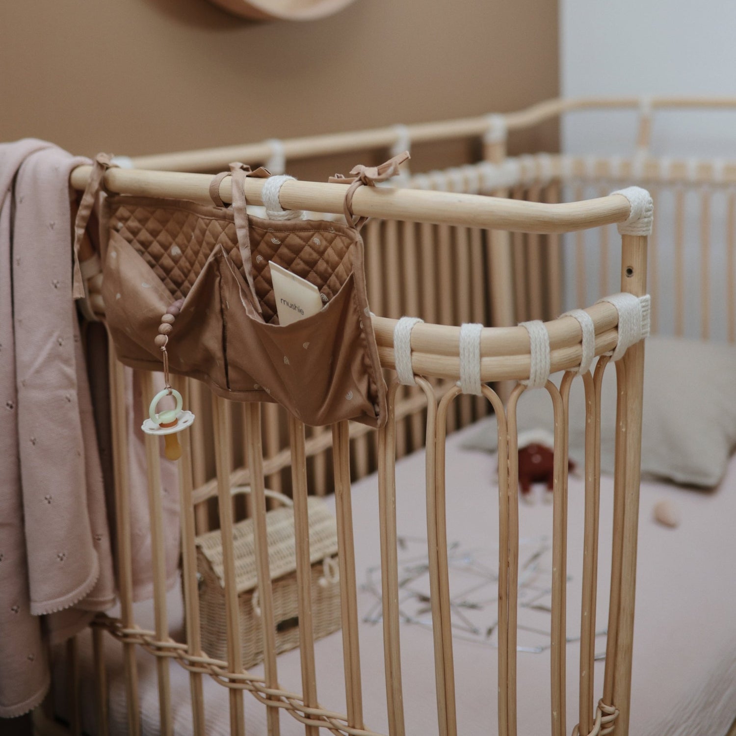 FRIGG Daisy Night Natural Rubber Pacifier 2 - Pack - Tenth &amp; Pine - FRIGG PACIFIERS - 6 - 18 months - Croissant/Cream