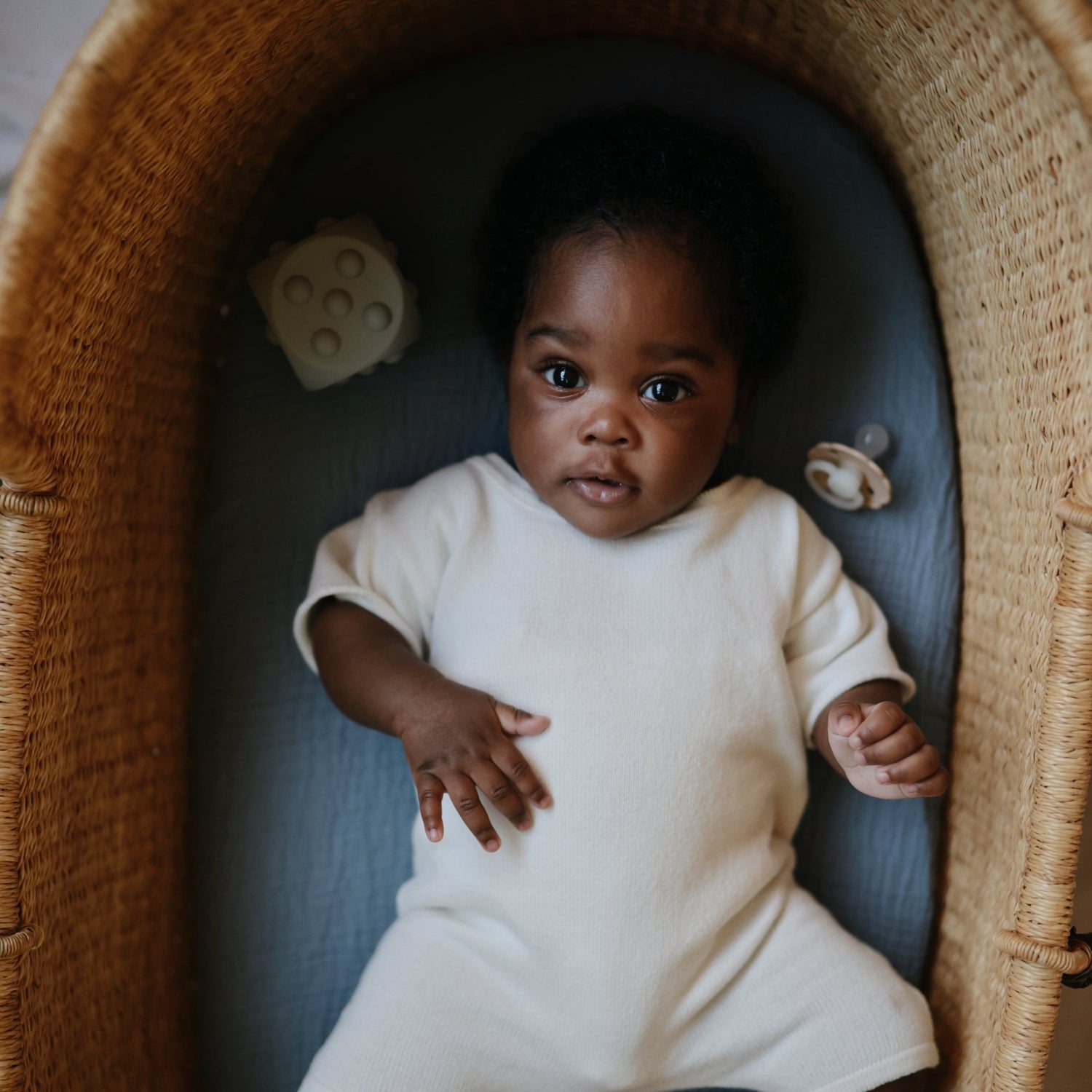 FRIGG Daisy Night Silicone Pacifier 2 - Pack - Tenth &amp; Pine - FRIGG PACIFIERS - 6 - 18 months - Portobello/Croissant