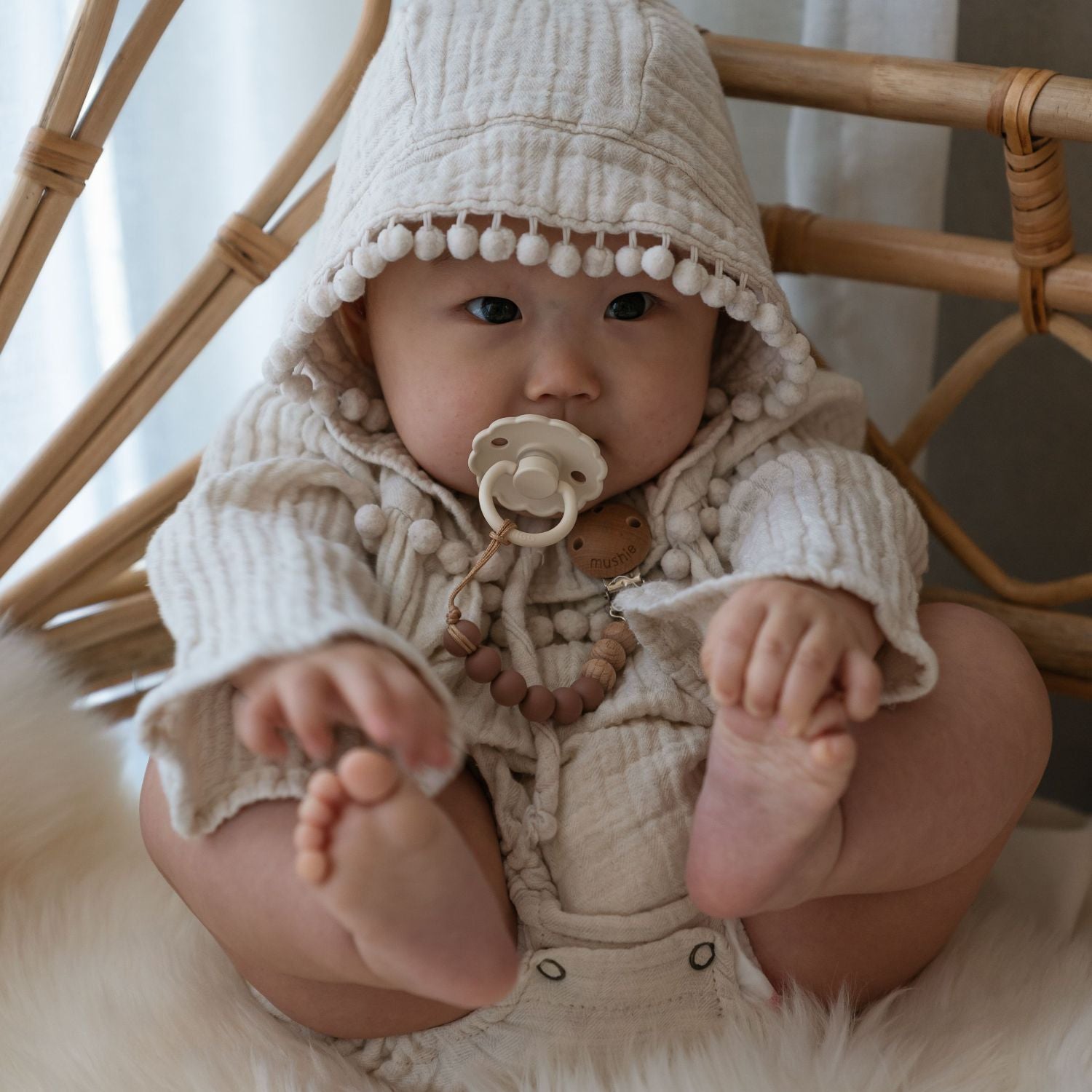 FRIGG Natural Rubber 6 - Pack - Tenth &amp; Pine - FRIGG PACIFIERS - 6 - 18 Months - Endless Sea