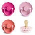 FRIGG Natural Rubber Pacifier 4 - Pack - Tenth & Pine - FRIGG PACIFIERS - 0 - 6 Months - Rosy Romance