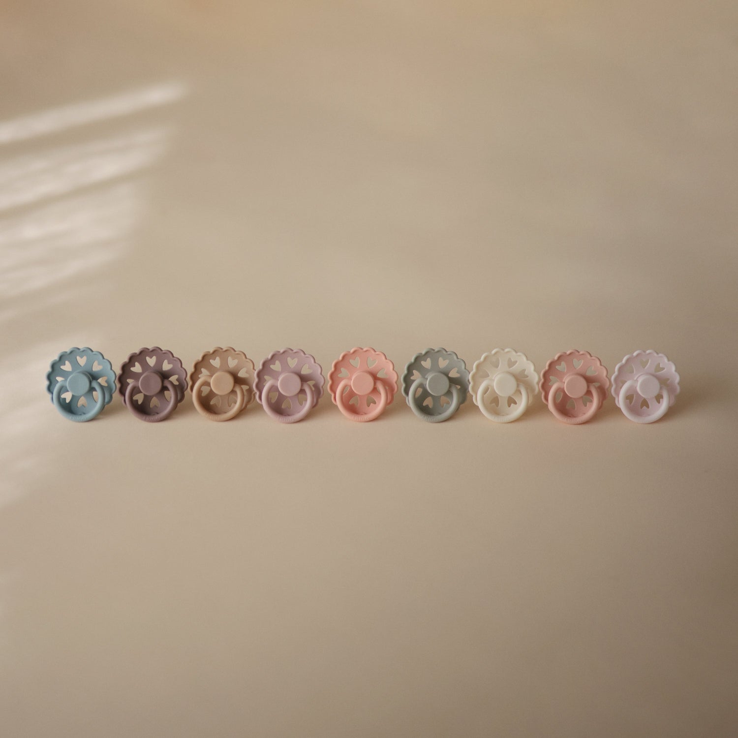 FRIGG Andersen Fairytale Silicone Pacifier 2 - Pack - Tenth &amp; Pine - FRIGG PACIFIERS - 6 - 18 months - Stone Blue/Willow Gray