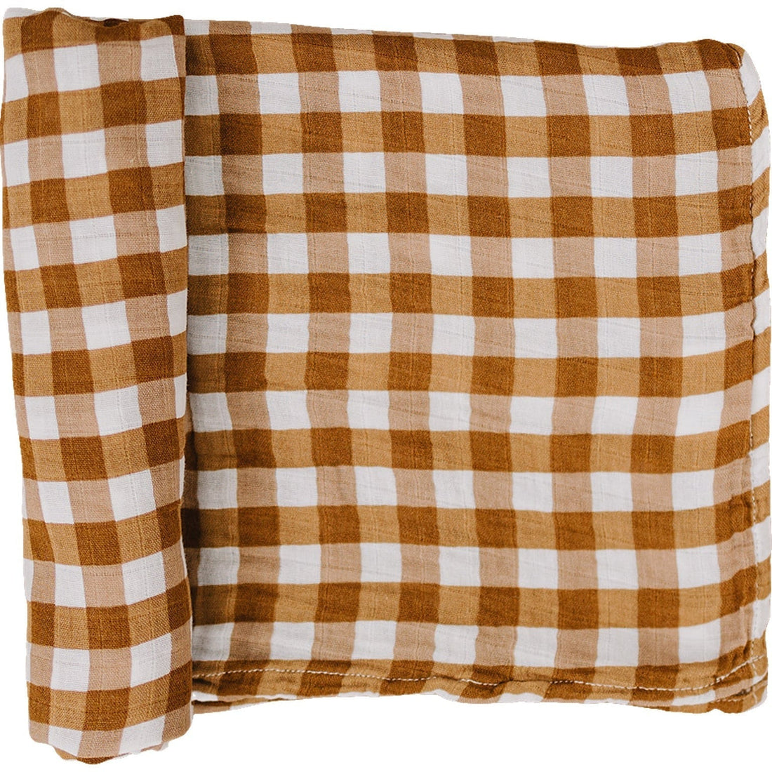 Gingham Muslin Swaddle Blanket - Tenth & Pine -