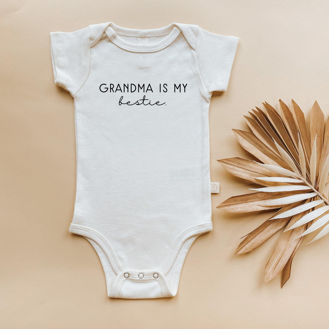 Grandma is My Bestie Onesie®, Baby, Girl, Boy, Infant, Toddler, Newborn, Organic, Bodysuit, Unisex, Gender Neutral, Grandma, Bestie - Tenth & Pine - Bodysuits - 3 - 6 months