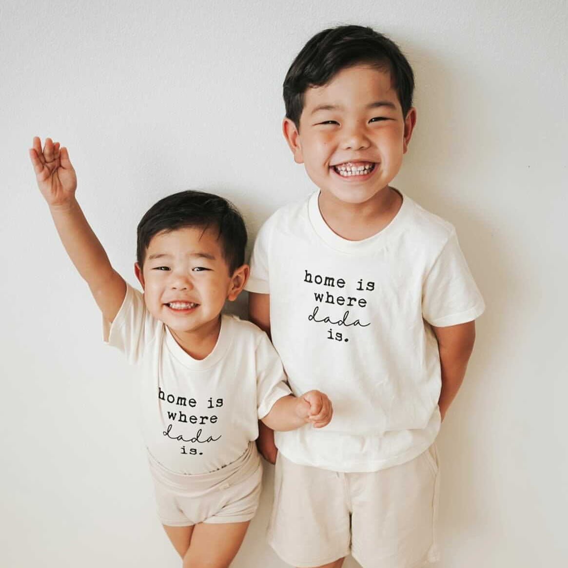 Home is Where Dada Is - Organic Cotton Kids Tee - Tenth &amp; Pine - Short Sleeve Tee - 12 - 18M