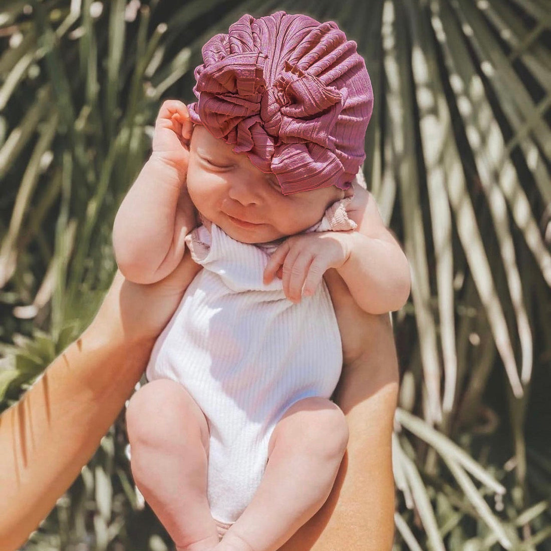 Delores | Mauve Pink | Brushed Rib Headwrap