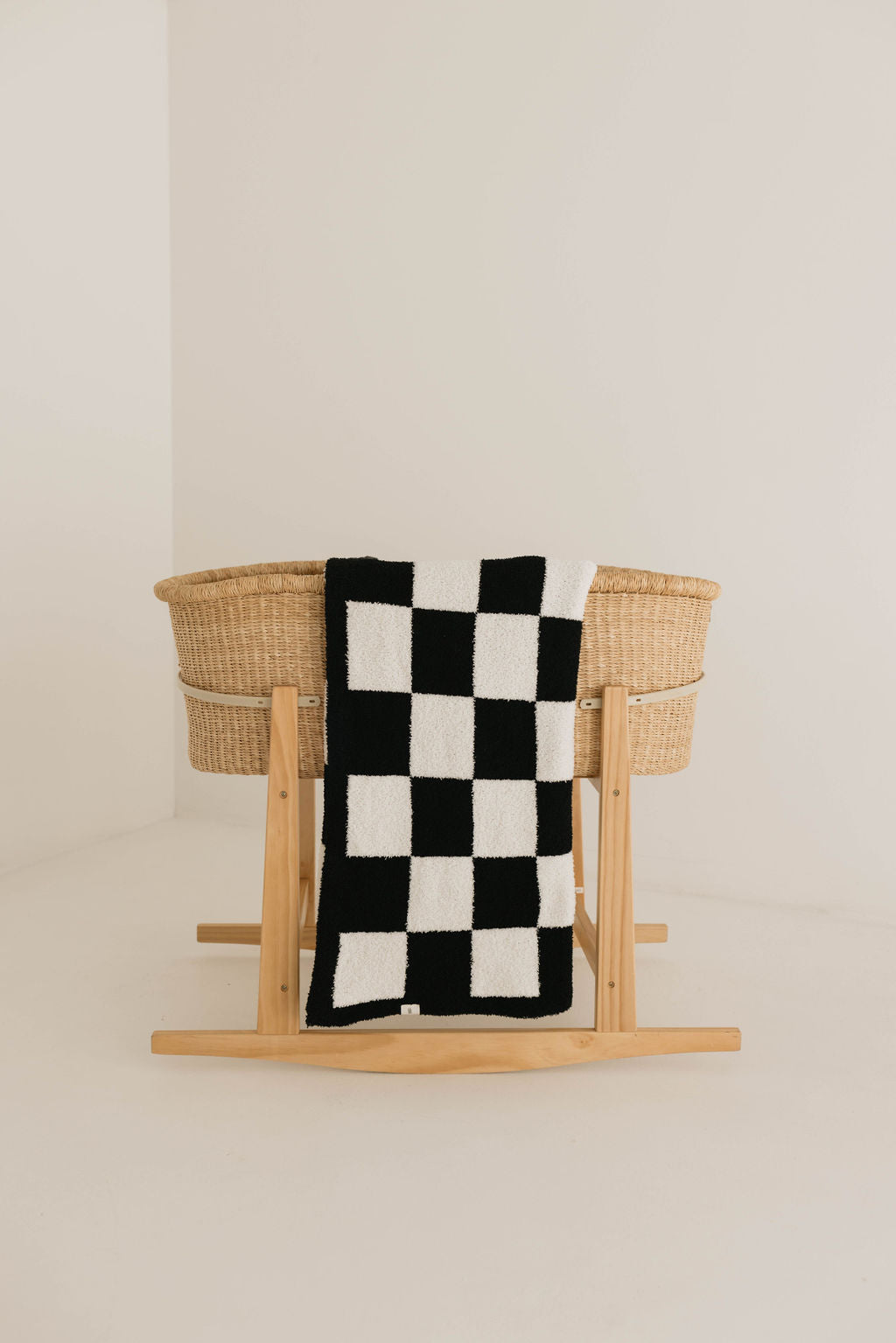 Plush Blanket  | Black &amp; White Checkerboard