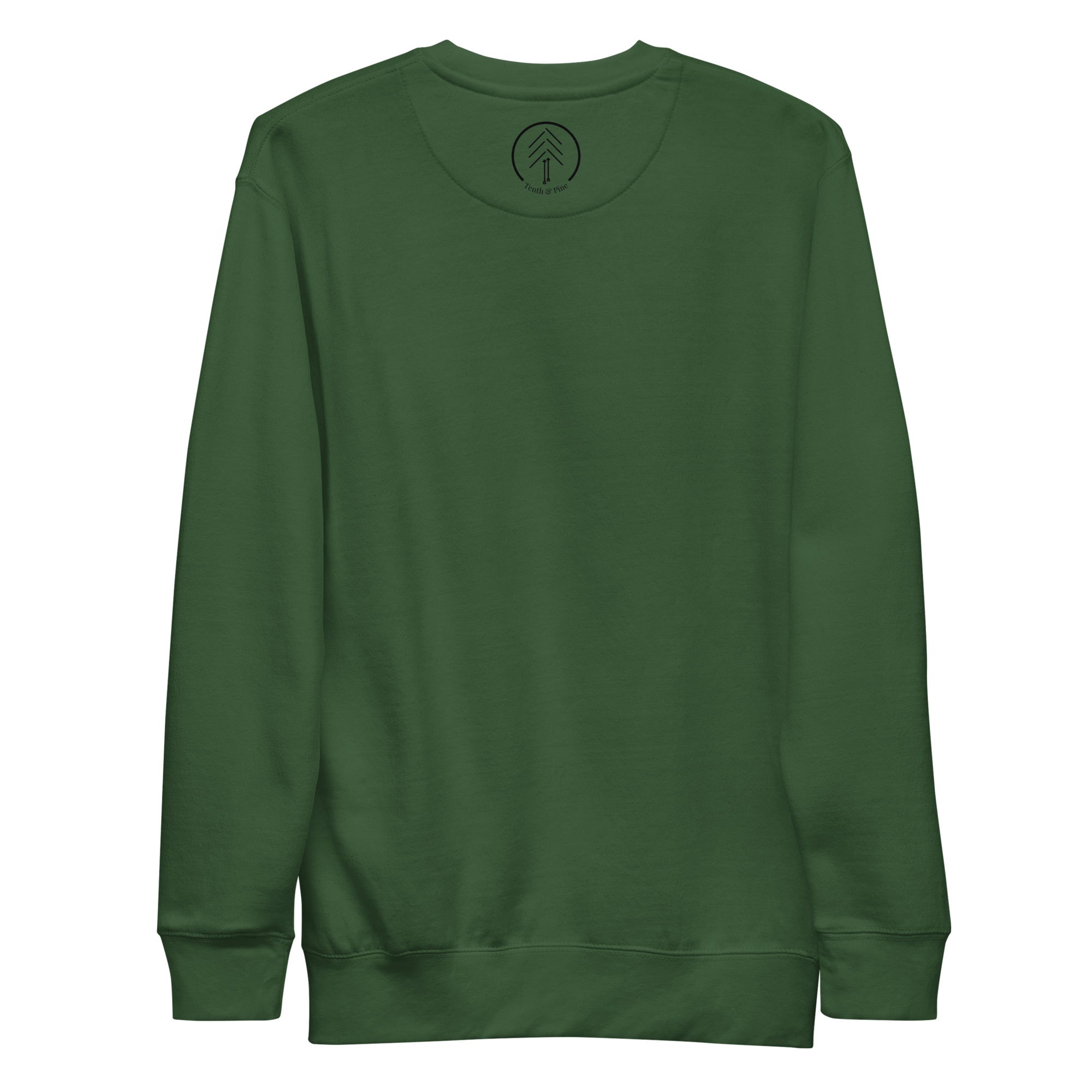 In my mama era Embroidered | Premium Adult Sweatshirt - Tenth &amp; Pine - S - Forest Green