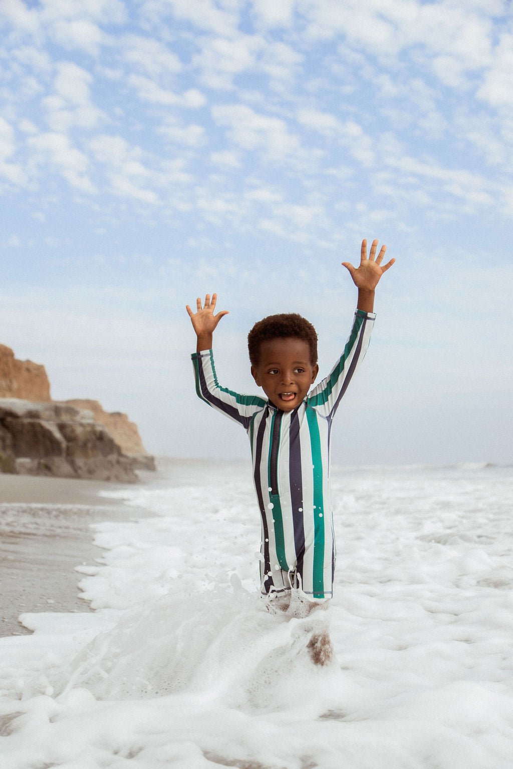 Kids Aspen Stripe Swimsuit - Tenth &amp; Pine - Swimsuit - 3M