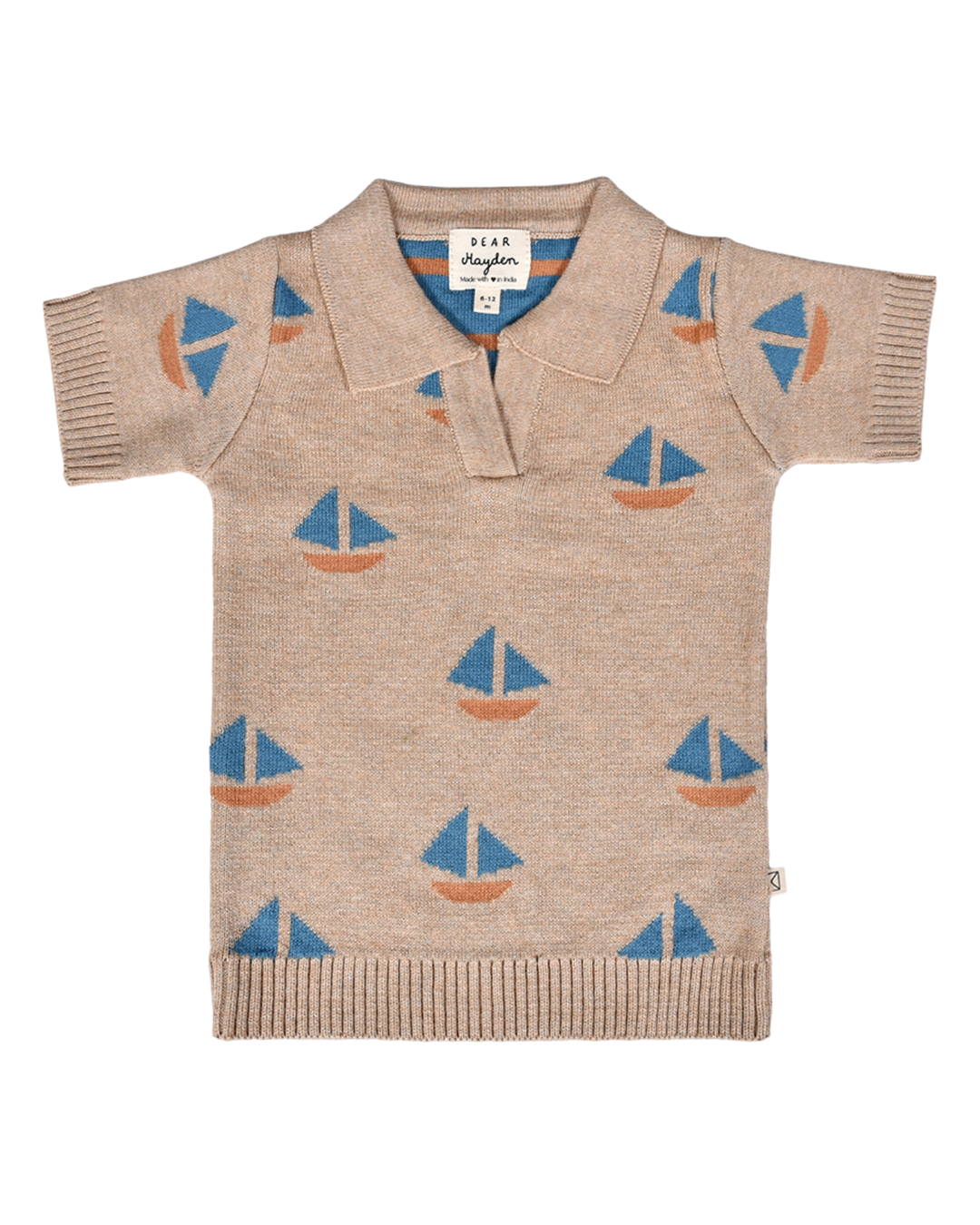 Cameron Knit Polo Sand Dollar