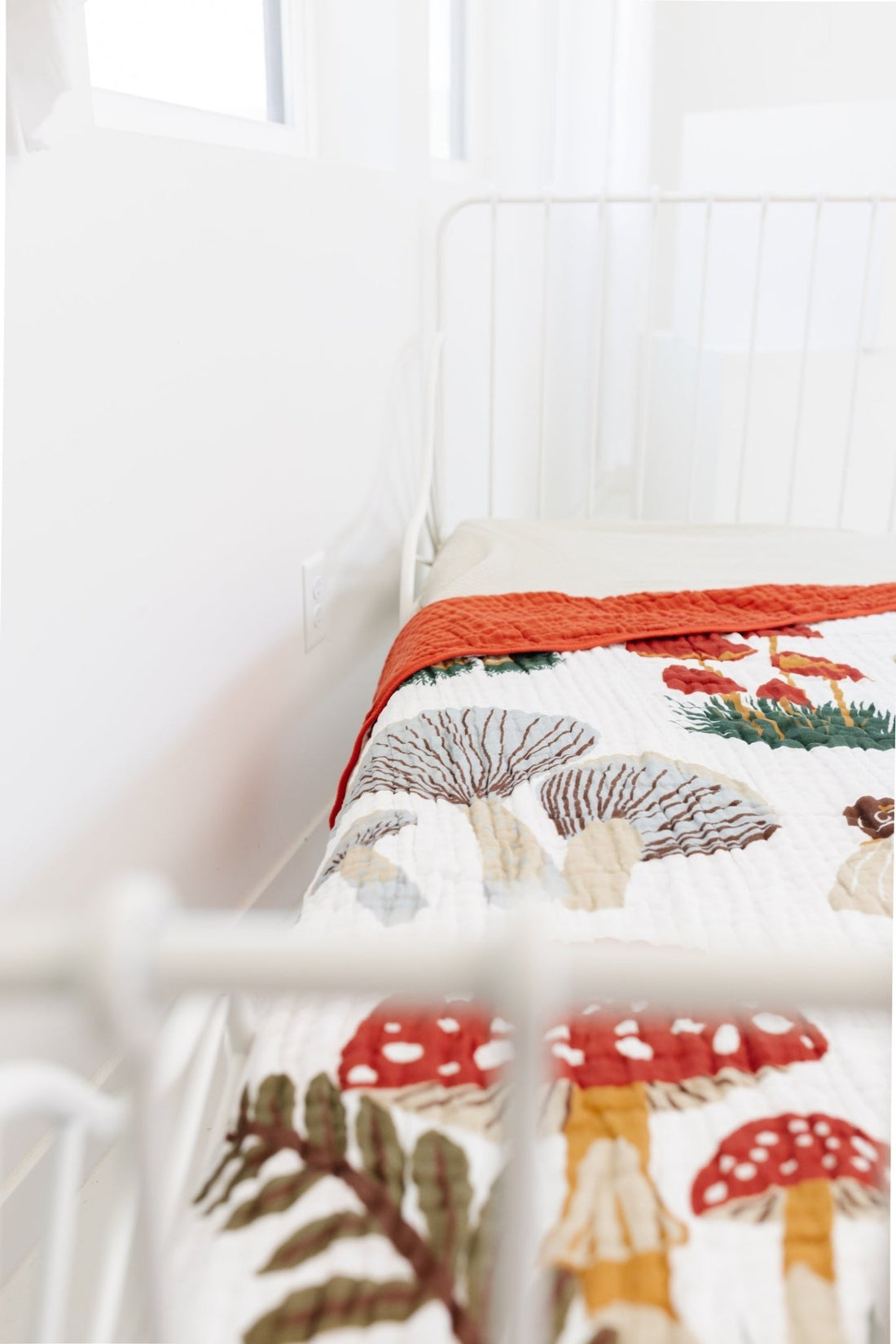 Large Mushroom Throw Blanket - Tenth & Pine - Quilts -