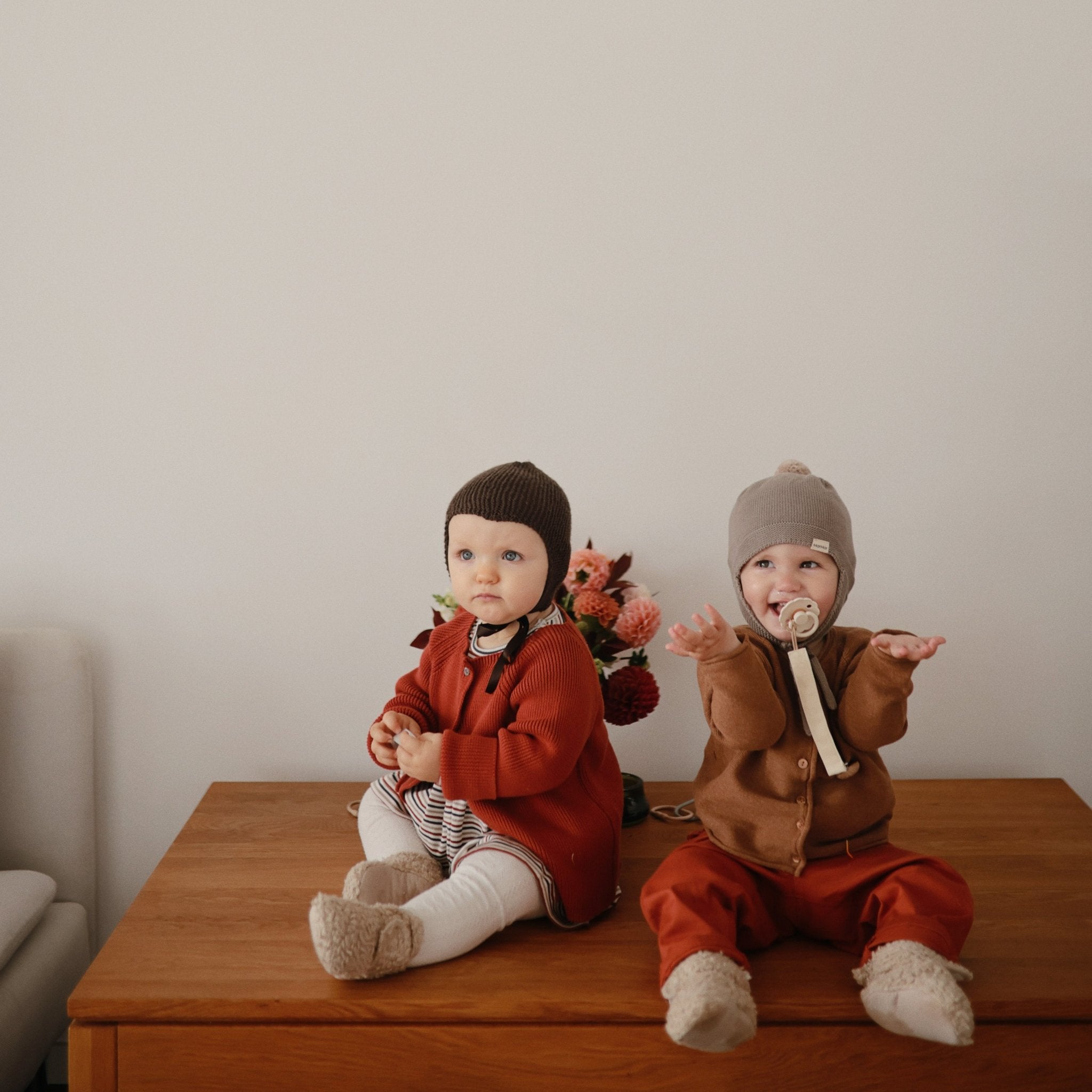 Linen Pacifier Clip 2 - Pack - Tenth &amp; Pine - Pacifier Clip - Blush/Cream