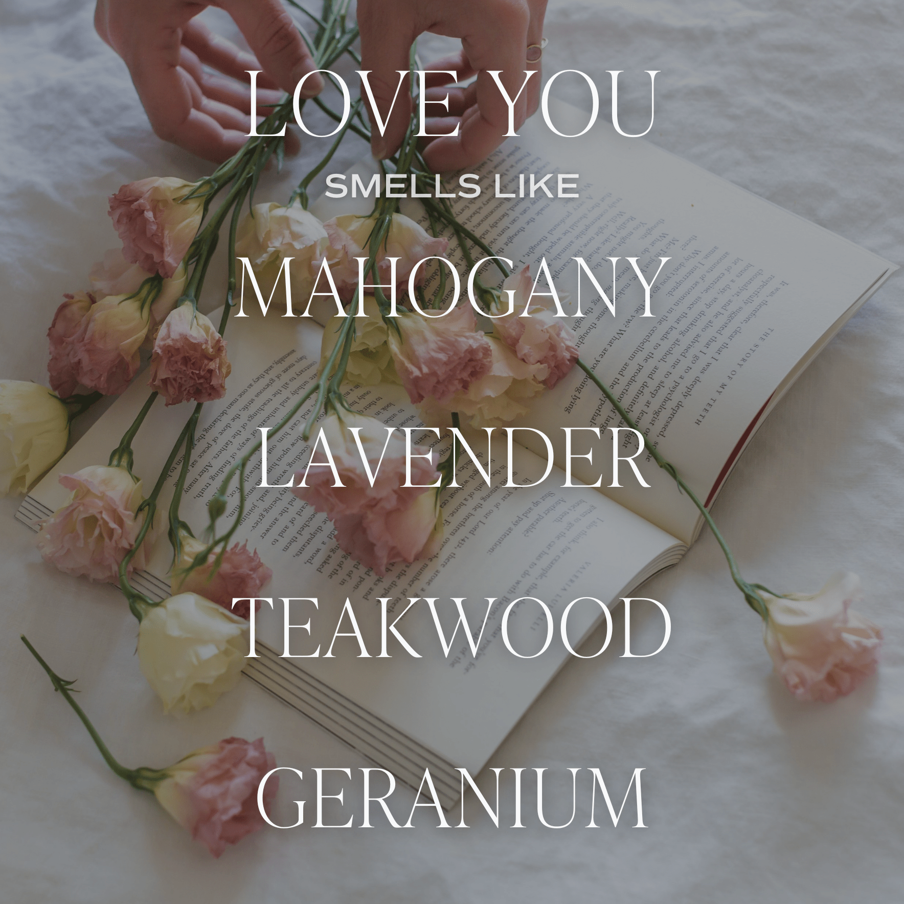 Love You Soy Candle - Clear Jar - 9 oz - Tenth &amp; Pine - Candles - 